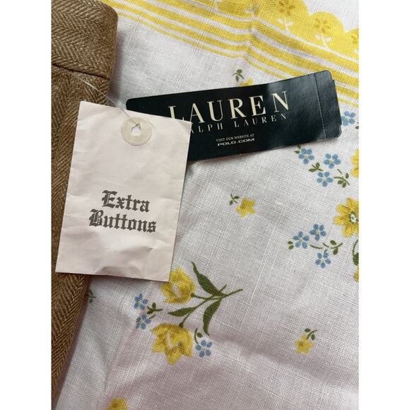 Lauren Ralph Lauren Westbury Linen Pants Earthtone Size 10 Wide Leg NWT - Picture 6 of 12